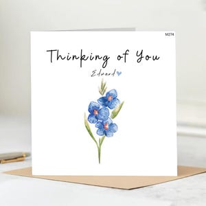 Thinking Of You Sympathy Card For Friend, Thinking Of You Card, Bereavement Card, Thinking Of You Gift, Grief Card, Sorry For your Loss 6x6