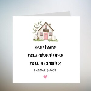 Carte Happy New Home, Félicitations pour votre nouvelle maison, Carte pour nouvelle maison, Carte de pendaison de crémaillère, Carte pour nouvelle maison pour amis, Première carte pour maison 6 x 6