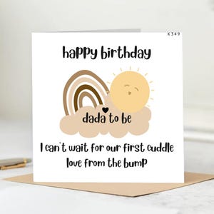 Biglietto di auguri per il futuro papà, Buon compleanno al mio futuro papà, tantissimo amore dal pancione, Biglietto di auguri per il futuro papà, Pancione 6x6