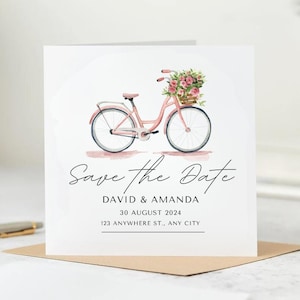 Modern Save Our Date Wedding, Cartões de Save The Date Minimalistas, Cartões de Save The Date Simples, Cartões de Casamento com Envelopes 6x6