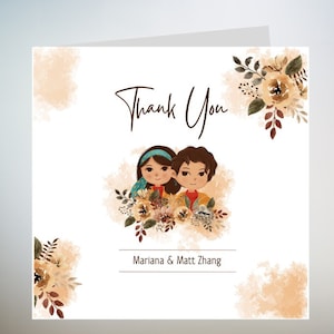 Biglietto di ringraziamento personalizzato per il migliore amico, biglietto di auguri di ringraziamento per tutto, biglietto per la mancanza di te, nome personalizzato 6x6
