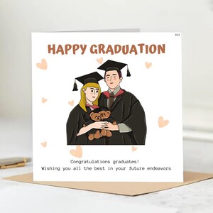 Personalized Congratulations Graduation Card with Cap & Scroll and Name Any year 2023/ 2024/ 2025 Large or Small Card 6x6