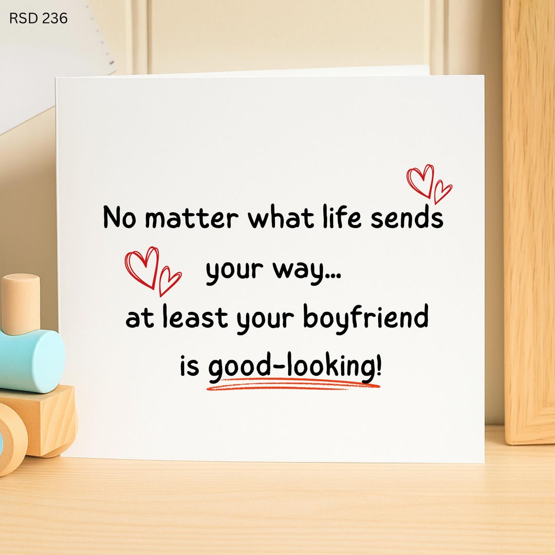Funny Boyfriend Birthday Card, Birthday Card for Boyfriend, Gift for ...