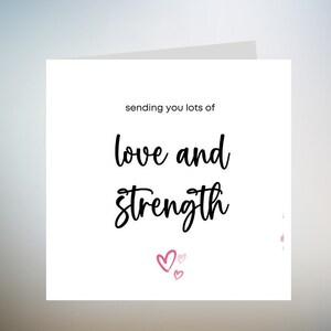 Karte für das Denken an Sie, senden Ihnen Liebe und Stärke Karte, positive Karte, Ermutigung Karte für Tochter, motivierende Freundschaftskarte 6x6