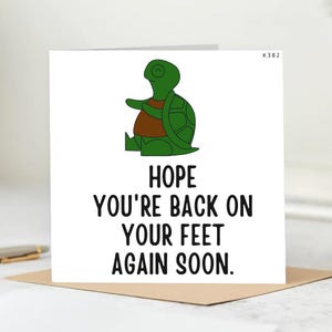 Personalisierte Gute Besserung Karte, gute Besserung, Tut mir leid, dass du unwohl bist, lustig, Thinking Of You Karte 6x6