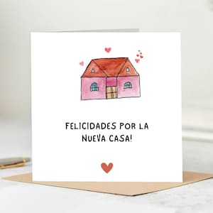 Carte Happy New Home, Félicitations pour votre nouvelle maison, Carte pour nouvelle maison, Carte de pendaison de crémaillère, Carte pour nouvelle maison pour amis, Première carte pour maison 6 x 6