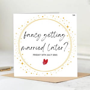 Hai voglia di sposarti più tardi? Biglietto per lo sposo o la sposa / Biglietto di congratulazioni / Biglietto di matrimonio / Nuovo biglietto di matrimonio / Biglietto appena sposato 6x6
