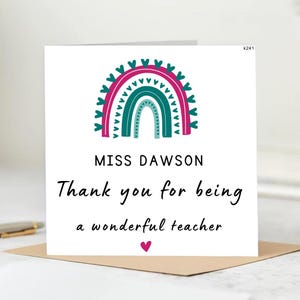 Obrigado por tudo, professor, cartão personalizado para professor, cartão de agradecimento para professor, cartão de fim de ano letivo para professor, cartão de fim de semestre 6x6