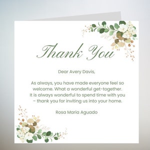 Biglietto di ringraziamento personalizzato per il migliore amico, biglietto di auguri di ringraziamento per tutto, biglietto per la mancanza di te, nome personalizzato 6x6
