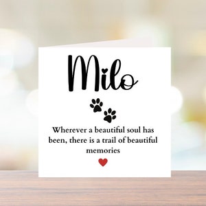 Biglietto di condoglianze per la perdita del tuo gatto - biglietto di condoglianze per la perdita del gatto - biglietto personalizzato per la perdita dell'animale domestico 6x6