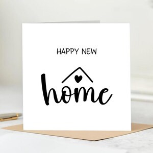 Gepersonaliseerde felicitaties met je nieuwe thuiskaart | Nieuw huiscadeau, housewarmingkaart, nieuwe avonturen, nieuwe herinneringen: 6 x 6 inch