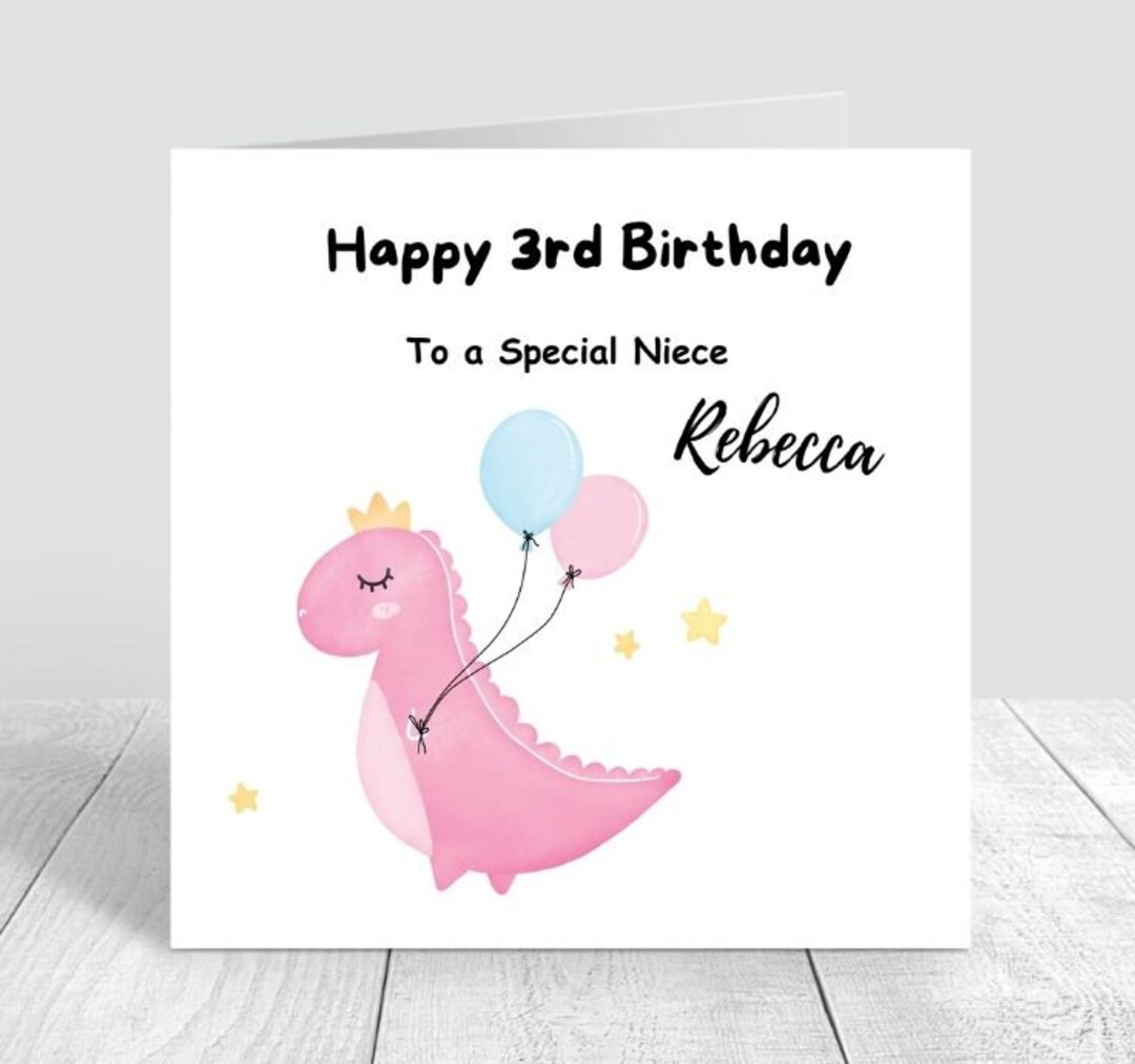 Niece Birthday Card, Personalised Birthday Card for Daughter, Special ...
