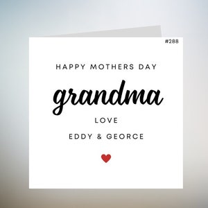 Cartão de Dia das Mães para a vovó - Feliz Dia das Mães para uma vovó incrível - Cartões de Dia das Mães para a vovó Cartão para os avós Dia das Mães 6x6