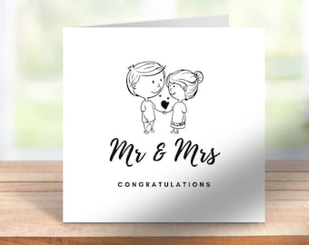 Wedding Day Card, On Your Wedding Day Card, Congratulations Wedding Card, On Your Wedding Day, Happy Wedding Day Card, Wedding Gift Card 6x6