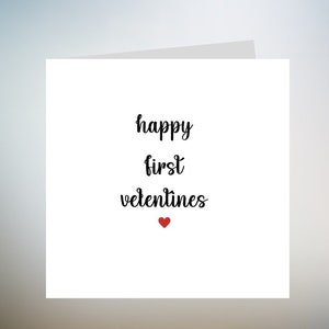 Primo biglietto di San Valentino per il mio ragazzo, al mio ragazzo per il nostro primo San Valentino insieme, primo biglietto di San Valentino 6x6