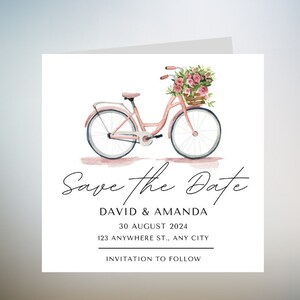 Carte d'initiale personnalisée de mariage, carte de mariage personnalisée de jeunes mariés, carte de voiture de mariage, jeunes mariés, carte de félicitations pour le jour du mariage 6 x 6