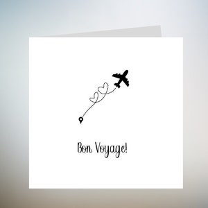 Carte de voyage personnalisée, Que l'aventure commence, Carte d'année sabbatique, Carte de bon voyage, Carte de sac à dos, Carte de voyage autour du monde, Carte de bonne chance 6 x 6