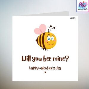Carte de Saint-Valentin faite main seras-tu à moi personnalisée 6 x 6