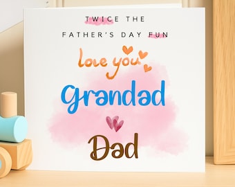 Personalized 1st Father's Day Card for New Dad, To My World's Best Daddy Lion Card, Custom First Father's Day Gift from Son Daughter,