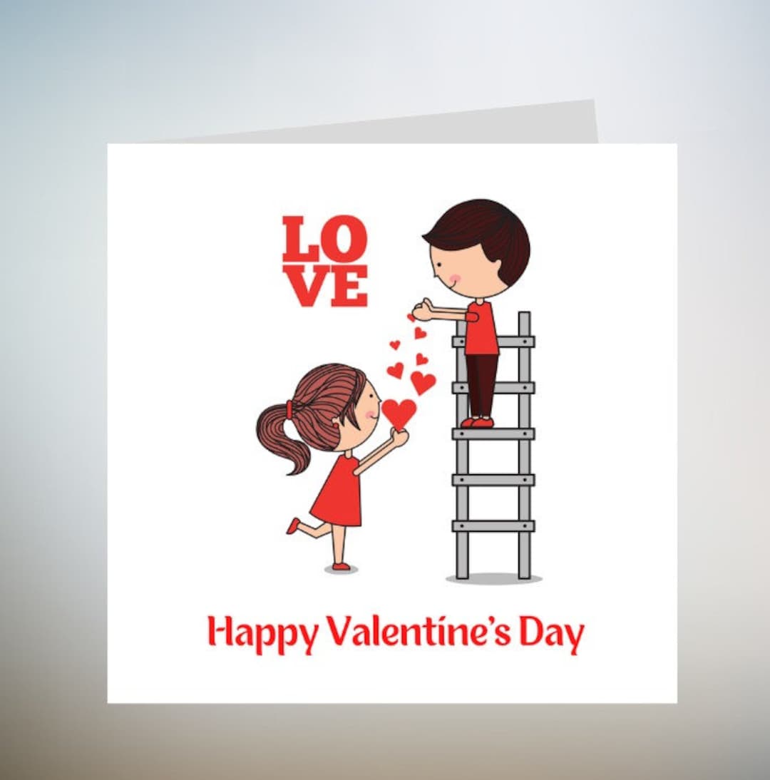 Cute Valentines Day Card for Boyfriend, Husband Valentines Day Card