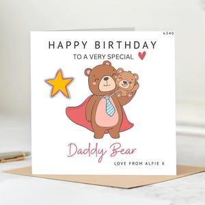 Biglietto di auguri per il compleanno del papà, biglietto di auguri per il futuro papà, buon compleanno papà dalla pancia, biglietto di auguri dalla pancia, regalo di compleanno per il futuro papà 6x6