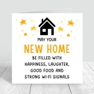 Happy New Home Card, Félicitations pour la nouvelle carte Home, la nouvelle carte House, la carte de pendaison de crémaillère, la nouvelle carte Home pour les amis, la première carte Home 6x6