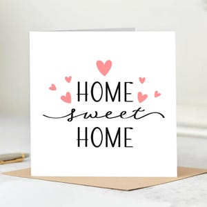 Gepersonaliseerde felicitaties met je nieuwe thuiskaart | Nieuw huiscadeau, housewarmingkaart, nieuwe avonturen, nieuwe herinneringen: 6 x 6 inch