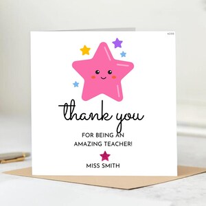 Obrigado por tudo, professor, cartão personalizado para professor, cartão de agradecimento para professor, cartão de fim de ano letivo para professor, cartão de fim de semestre 6x6