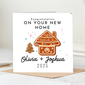 Carte Happy New Home, Félicitations pour votre nouvelle maison, Carte pour nouvelle maison, Carte de pendaison de crémaillère, Carte pour nouvelle maison pour amis, Première carte pour maison 6 x 6