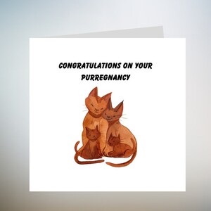 Félicitations pour votre grossesse - Carte de grossesse amusante, pour future maman, carte de félicitations 6 x 6