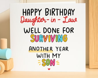 Personalized Mummy Birthday Card - Custom Name Card for Mummy - To My Bestest Mummy - Happy Birthday Card from Children - Matilda Card