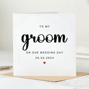 Wedding Day Card, On Your Wedding Day Card, Congratulations Wedding Card, On Your Wedding Day, Happy Wedding Day Card, Wedding Gift Card 6x6