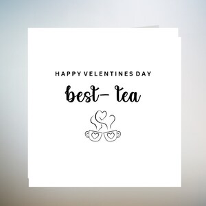 Carte de Saint-Valentin meilleure amie pour elle, carte de la Saint-Valentin pour meilleure amie, carte Bestie Happy Valentines Day, carte de Saint-Valentin Bestie drôle 6 x 6