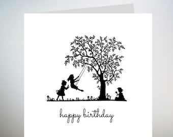 Childhood Friend Birthday Card , Friend Birthday Card, Personalised Birthday Card For Friend, Birthday Card For Best Friend, Card 6x6