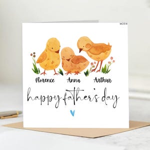Fathers Day Card for Dad, Happy Fathers Day Card, Card for Him, Simple Fathers Day Card, Cute Card for Dad, Personalised Fathers Day 6x6