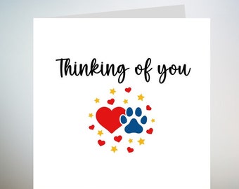 Thinking Of You Sympathy Card - Bereavement Card - Sorry for your loss card - Handmade 6x6