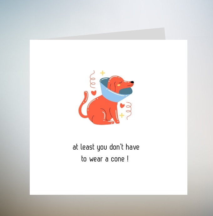 Lustige Karte 'At Least It's Not Crabs' – Get Well Soon, DIN A5, Mit Umschlag