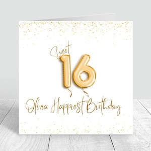 Personalisierte 16.Geburtstagskarte für Sohn 16.Geburtstagskarten Sohn 16 Karte Sohn 16.Geburtstagsgeschenk Söhne 16.Geburtstagsdruck glücklich 16