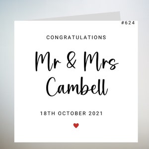 Wedding Day Card, On Your Wedding Day Card, Congratulations Wedding Card, On Your Wedding Day, Happy Wedding Day Card, Wedding Gift Card 6x6