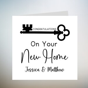 Carte Happy New Home, Félicitations pour votre nouvelle maison, Carte pour nouvelle maison, Carte de pendaison de crémaillère, Carte pour nouvelle maison pour amis, Première carte pour maison 6 x 6