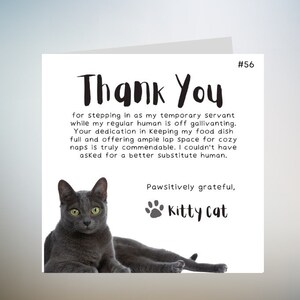 Vous êtes les moustaches du chat | carte pour amoureux des chats pour elle | d'anniversaire illustrée bleue de chat | carte de chat drôle carte de chat mignon | salutation de chat
