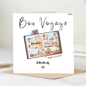 L'avventura ti aspetta, Biglietto personalizzato, Biglietto di buon viaggio, Biglietto di addio, Biglietto "Ci mancherai", Biglietto di buona fortuna 6x6