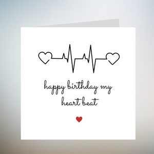 Biglietto d'auguri d'amore della mia vita, biglietto di buon compleanno per il marito, biglietto di compleanno per la moglie, biglietto di compleanno speciale per il partner 6x6
