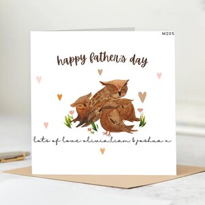Fathers Day Card for Dad, Happy Fathers Day Card, Card for Him, Simple Fathers Day Card, Cute Card for Dad, Personalised Fathers Day 6x6