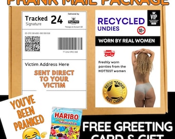 Prank Mail Package: Tiny Knickers Delivery, Funny Adult Gag Gift, Anonymous  Joke Mailer Sent Directly to Victim - Etsy