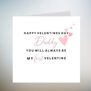 Biglietto di San Valentino per il primo amore per papà, biglietto di San Valentino per papà dal bambino, primo San Valentino come mio padre, biglietto per il nuovo bambino per lui, San Valentino speciale