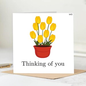 Thinking of You-kaart, kaart gewoon omdat, liefdeskaart verzenden, aanmoedigingskaart, I'm Here for You-kaart, I Love You-kaart, blanco kaart 6 x 6