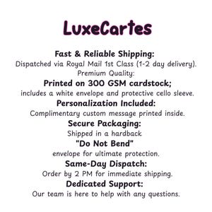 Tarjeta de despedida personalizada, tarjeta de buena suerte para un compañero de trabajo, regalo de despedida, tarjeta con nombre personalizado, recuerdo divertido para dejar la oficina imagen 3
