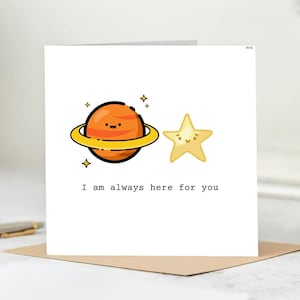 Je suis toujours là pour vous Carte d'amitié Carte d'anniversaire pour vos vrais amis pour meilleur ami collègue Carte-cadeau interurbain Bestie 6 x 6