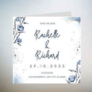 Carte d'initiale personnalisée de mariage, carte de mariage personnalisée de jeunes mariés, carte de voiture de mariage, jeunes mariés, carte de félicitations pour le jour du mariage 6 x 6